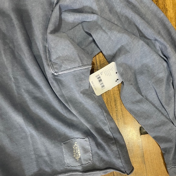 Free people movement inspire layer cropped long sleeve t shirt flint stone New - Picture 4 of 4
